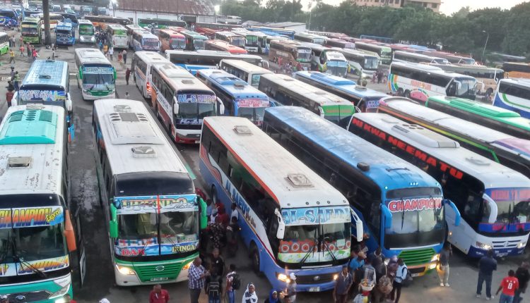 Buses_arranged_at_Ubungo_bus_terminal